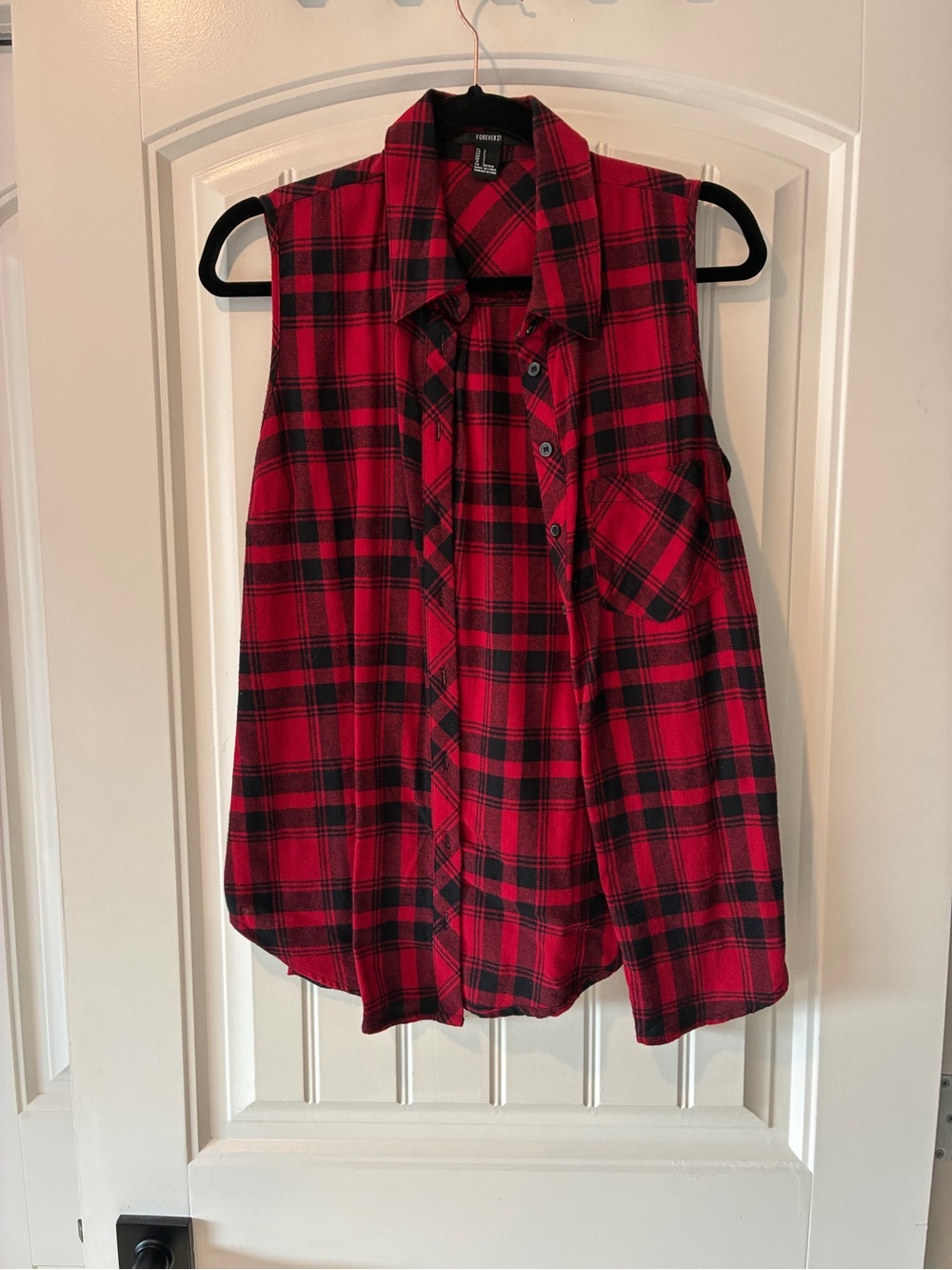 Forever 21 Sleeveless Flannel